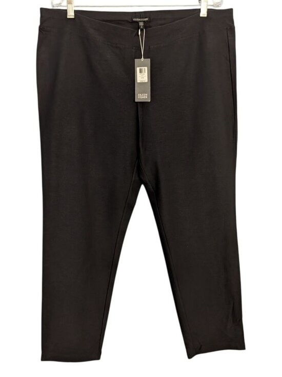 Eileen Fisher Pants - Eileen Fisher Women XL Washable Stretch Crepe Slim Ankle Pants Graphite grey